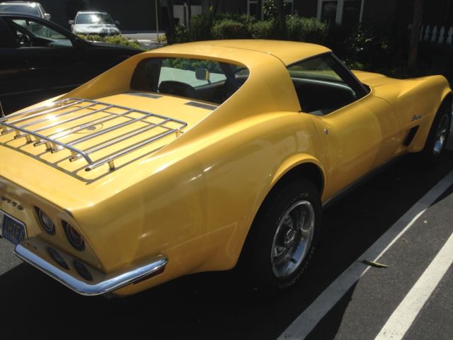 1973 Yellow Chevrolet Corvette Coupe