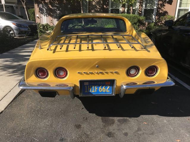 1973 Yellow Chevrolet Corvette Coupe