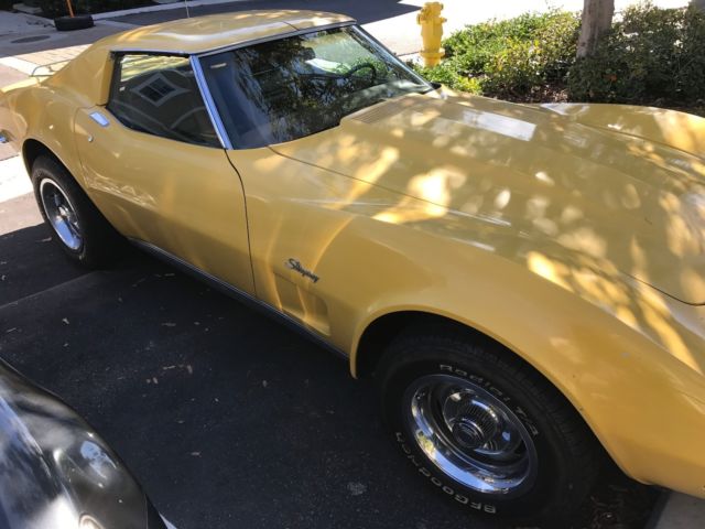 1973 Yellow Chevrolet Corvette Coupe