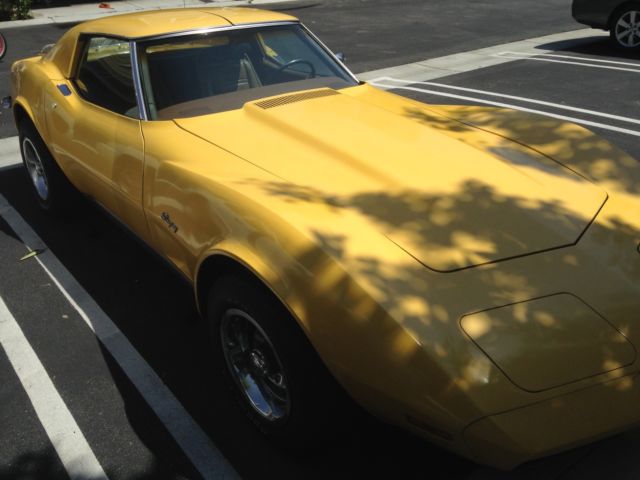 1973 Yellow Chevrolet Corvette Coupe