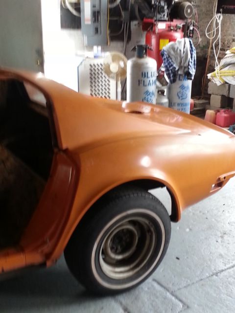 1973 Orange Chevrolet Corvette Coupe