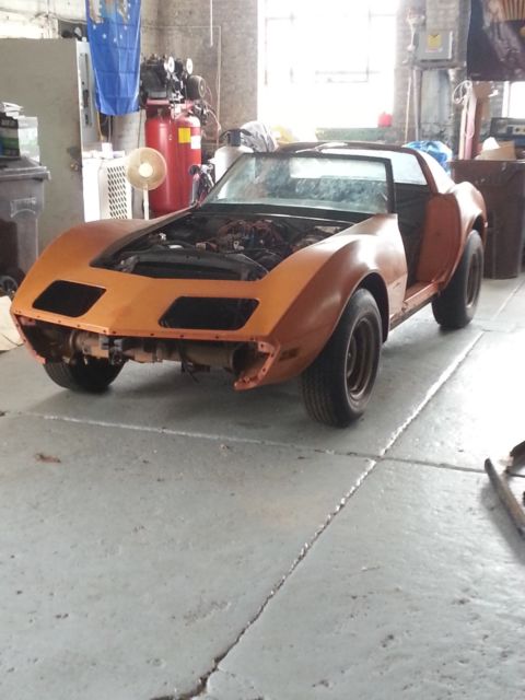 1973 Orange Chevrolet Corvette Coupe