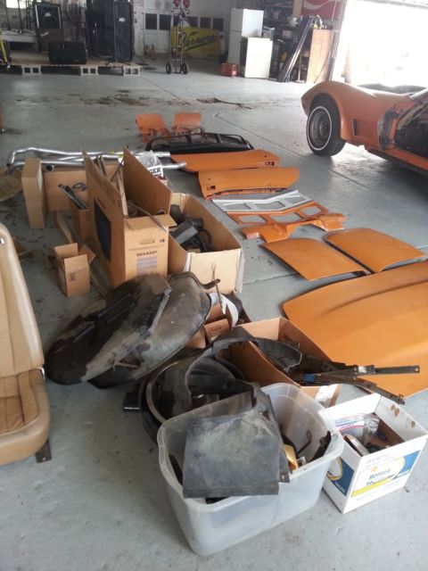 1973 Orange Chevrolet Corvette Coupe