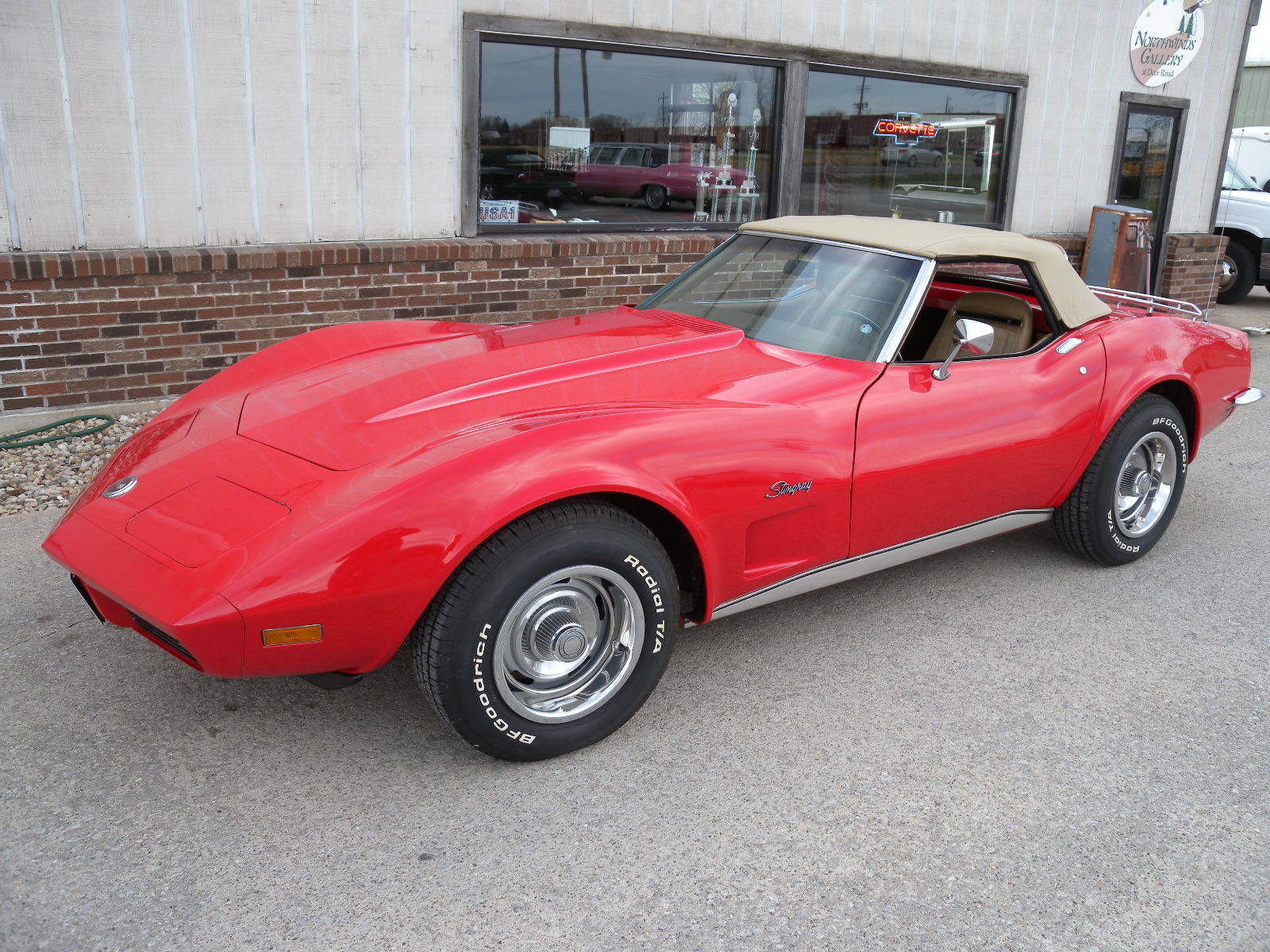 1973 red Chevrolet Corvette