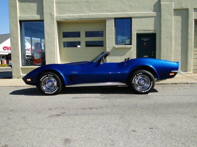 1973 Burgundy Chevrolet Corvette Convertible