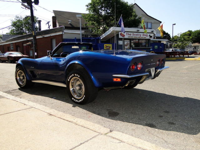 1973 Burgundy Chevrolet Corvette Convertible