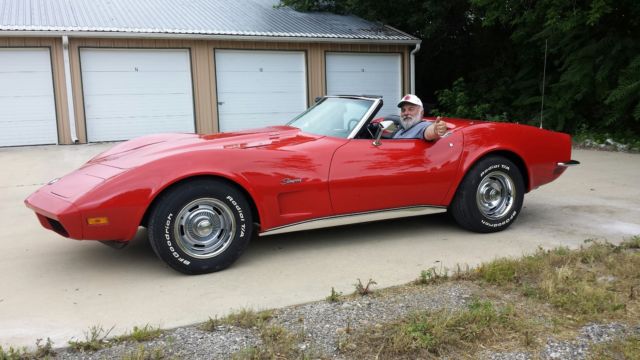 1973 Red Chevrolet Corvette Convertible