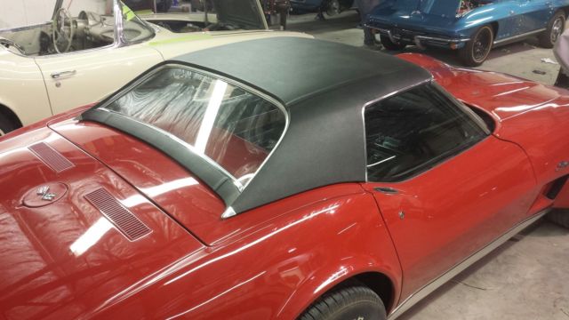 1973 Red Chevrolet Corvette Convertible