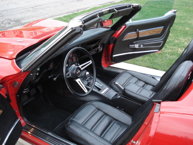 1973 Red Chevrolet Corvette Convertible