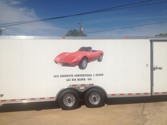 1973 Red Chevrolet Corvette Convertible