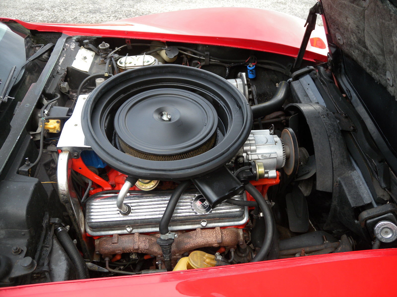 1973 red Chevrolet Corvette