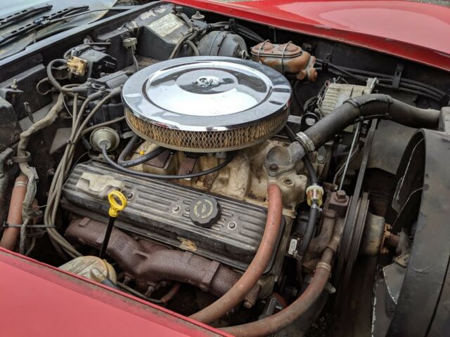 1973 Red Chevrolet Corvette Convertible