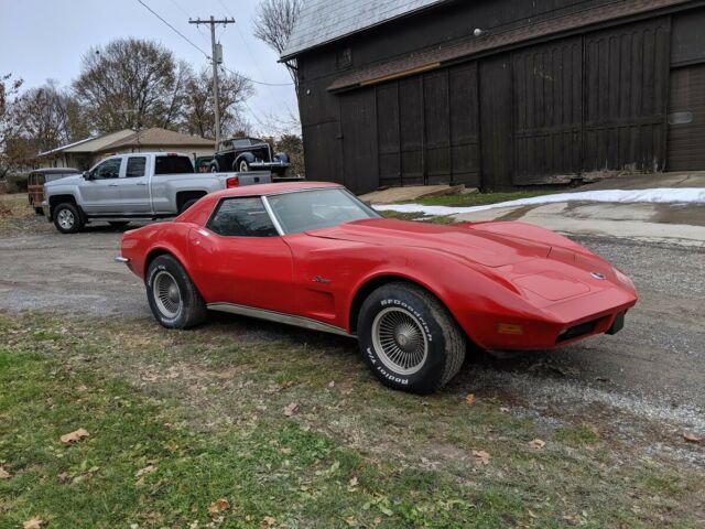 1973 Red Chevrolet Corvette Convertible
