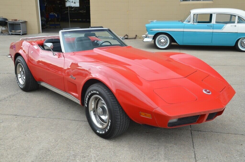 1973 Red Chevrolet Corvette Convertible