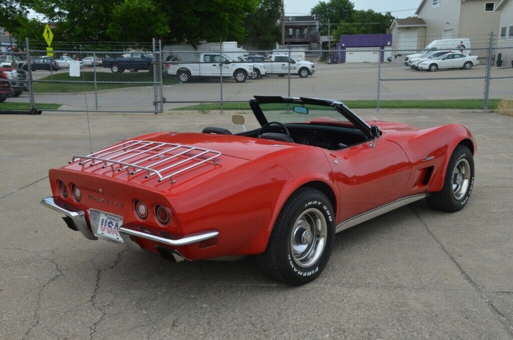 1973 Red Chevrolet Corvette Convertible