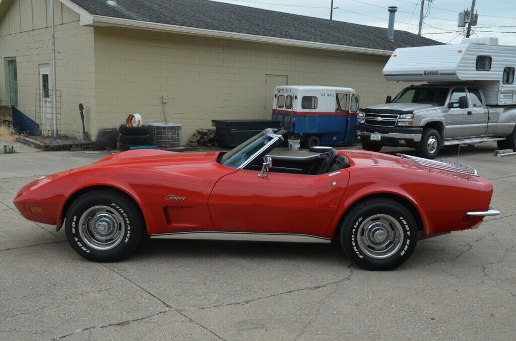 1973 Red Chevrolet Corvette Convertible