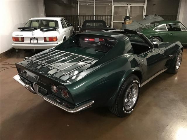 1973 Green Chevrolet Corvette coupe