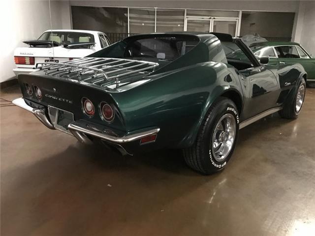 1973 Green Chevrolet Corvette coupe