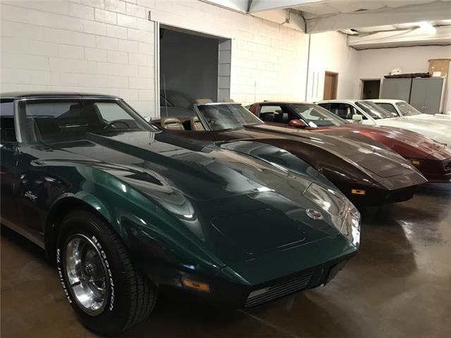 1973 Green Chevrolet Corvette coupe