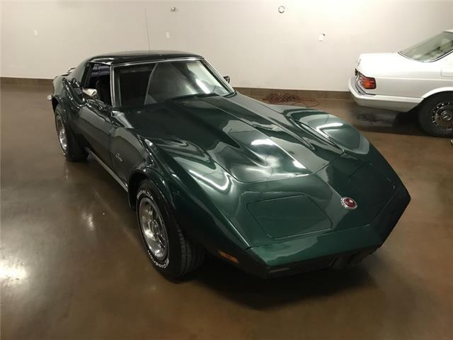 1973 Green Chevrolet Corvette coupe