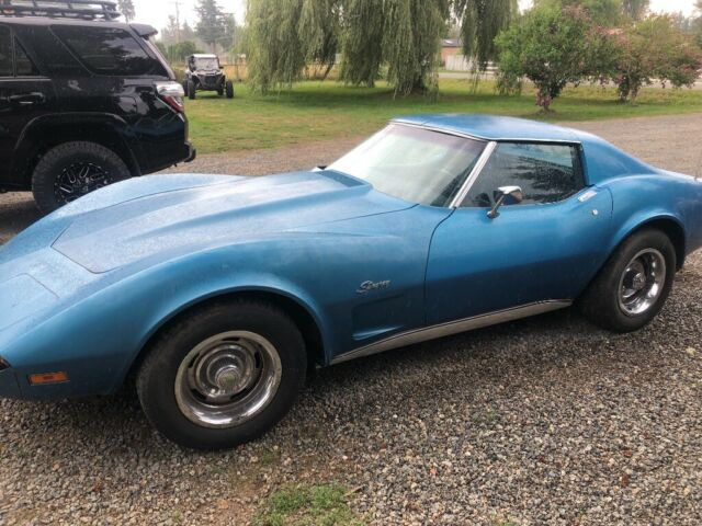 1973 Blue Chevrolet Corvette Coupe