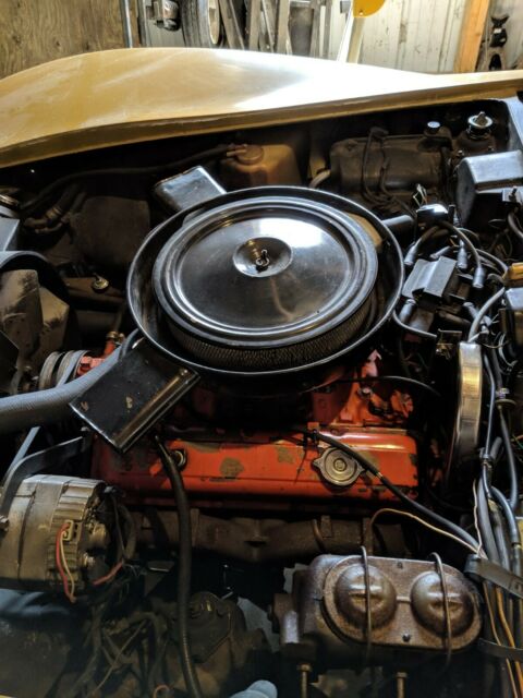 1973 Gold Chevrolet Corvette Fastback