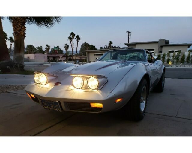 1973 Silver Chevrolet Corvette Coupe
