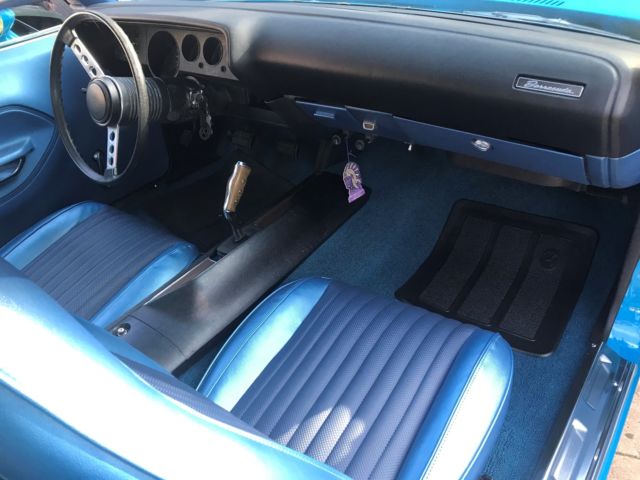 1973 Blue Plymouth Cuda Coupe