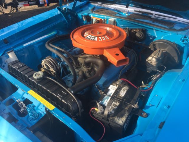 1973 Blue Plymouth Cuda Coupe