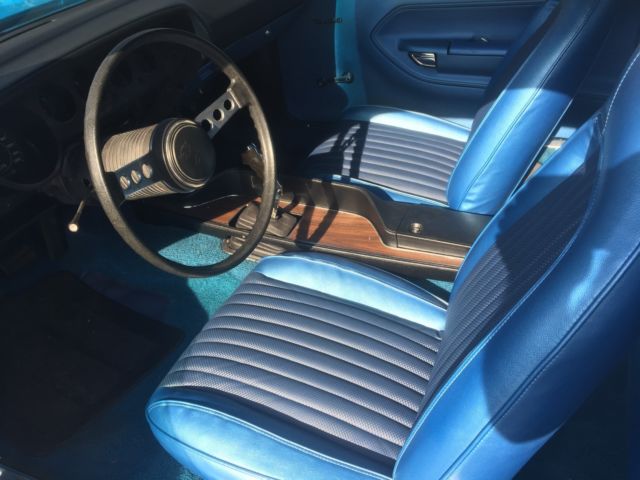 1973 Blue Plymouth Cuda Coupe