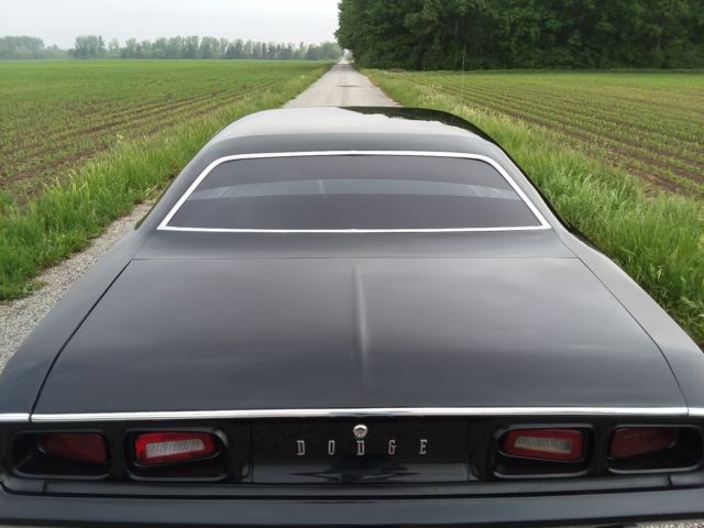 1973 Black Dodge Challenger Hardtop