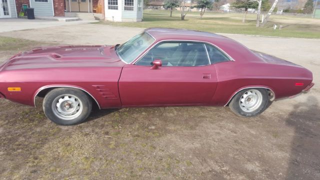 1973 Black Dodge Challenger Hardtop