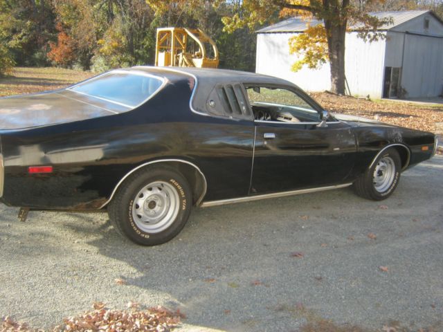 1973 Black Dodge Charger Coupe