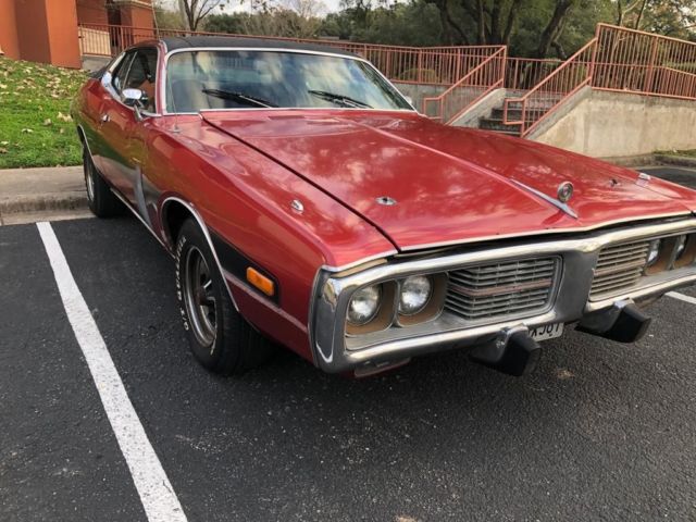 1973 Red Dodge Charger Coupe