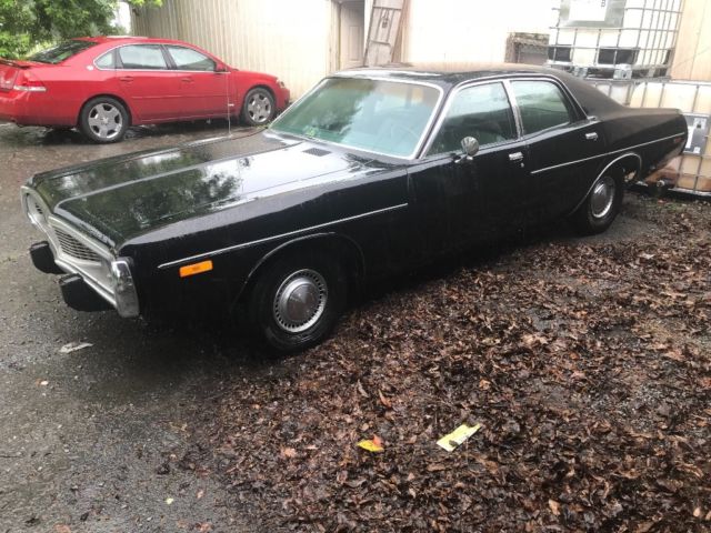 1973 Black Dodge Coronet Sedan