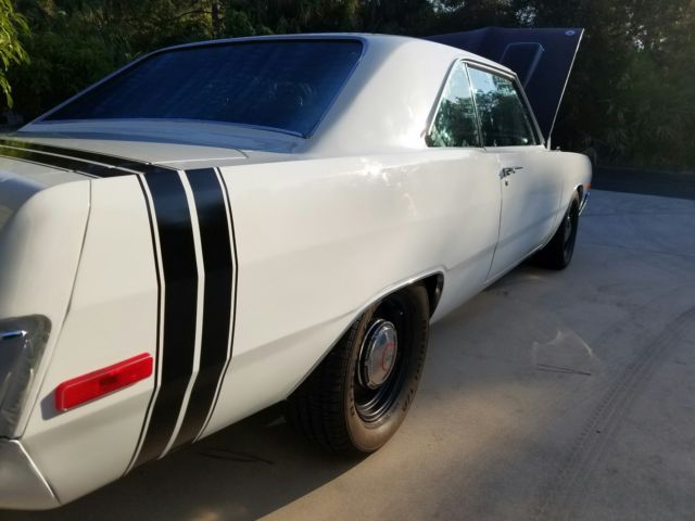 1973 White Dodge Dart Coupe