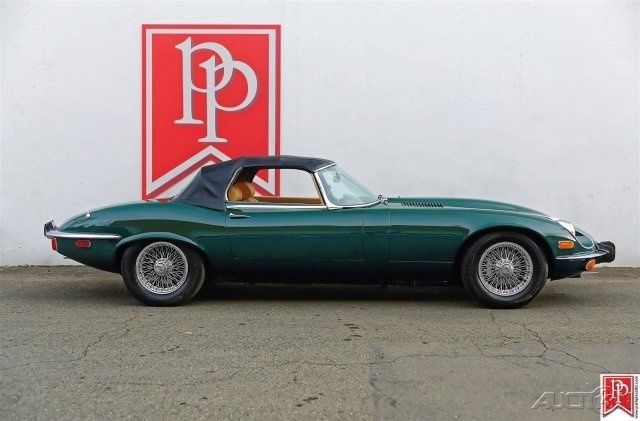 1973 Green Jaguar E-Type Convertible