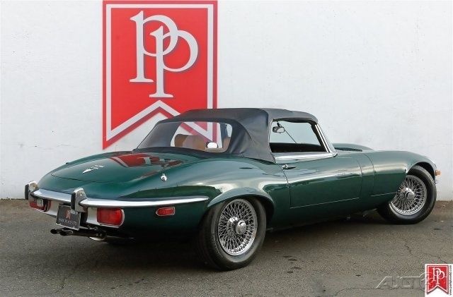 1973 Green Jaguar E-Type Convertible