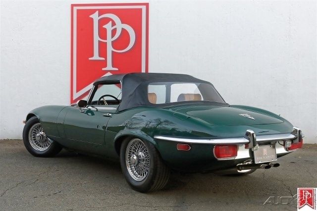 1973 Green Jaguar E-Type Convertible
