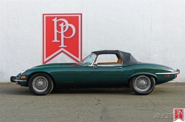 1973 Green Jaguar E-Type Convertible