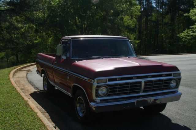 1973 Candy Apple Red Ford F-100 Pick Up