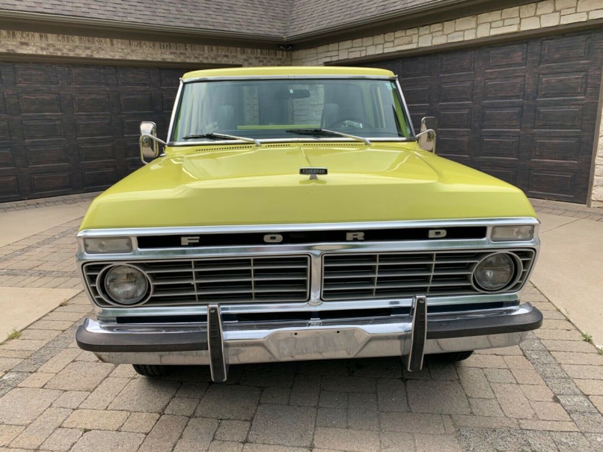 1973 Yellow Ford F-100 Standard Cab Pickup