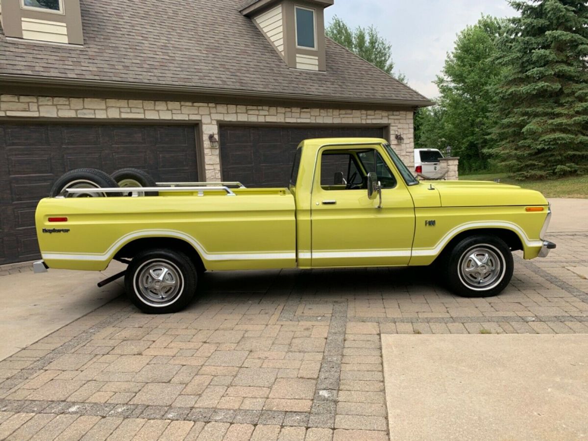 1973 Yellow Ford F-100 Standard Cab Pickup