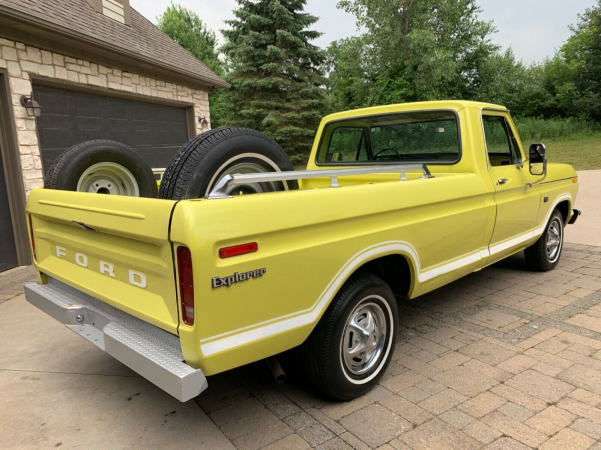1973 Yellow Ford F-100 Standard Cab Pickup