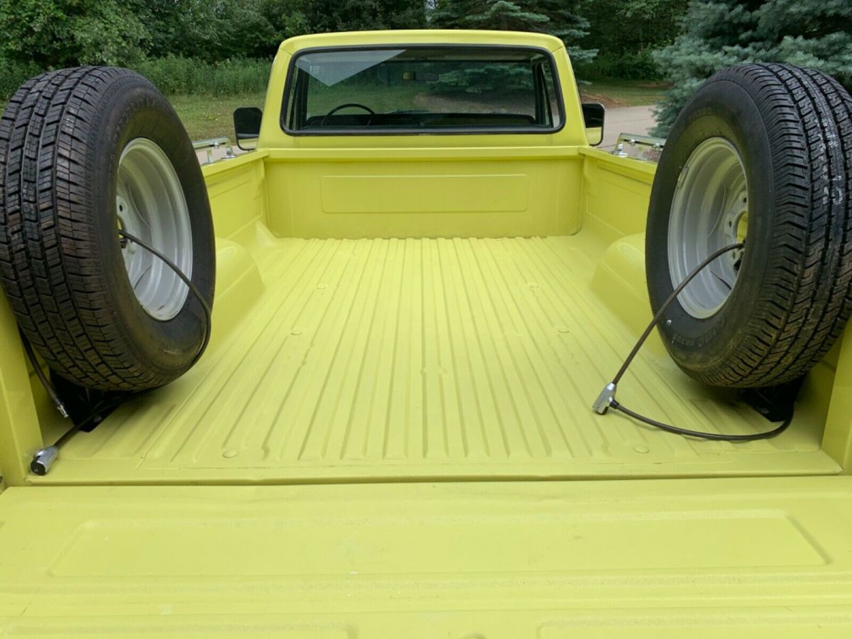 1973 Yellow Ford F-100 Standard Cab Pickup