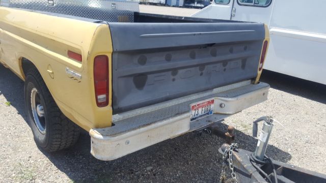 1973 yellow Ford F-250 Pick Up