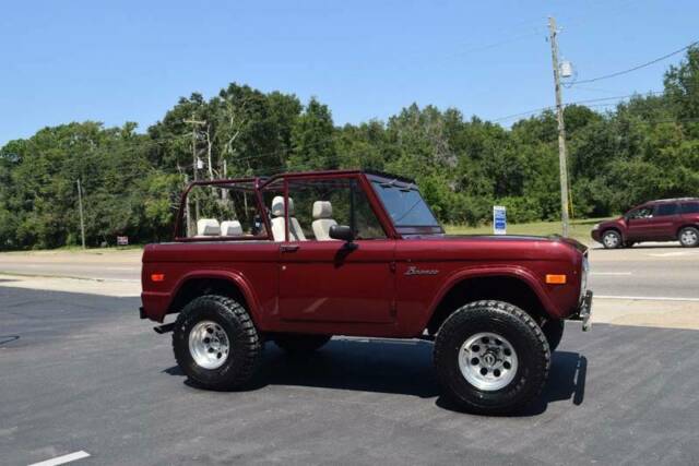 1973 Maroon Ford Bronco SUV