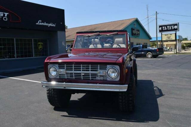 1973 Maroon Ford Bronco SUV