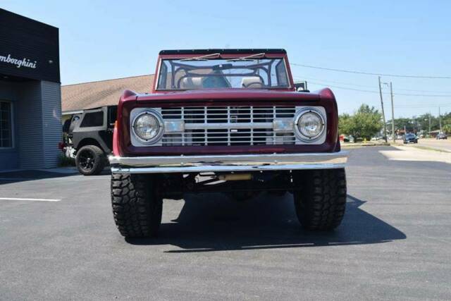 1973 Maroon Ford Bronco SUV