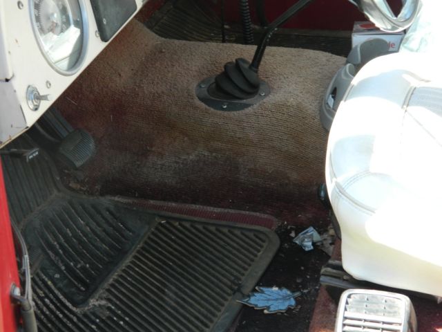 1973 Red Ford Bronco Convertible